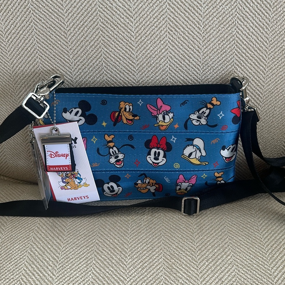 New with tags Mickey and friend Harvey’s seatbelt bags hippack